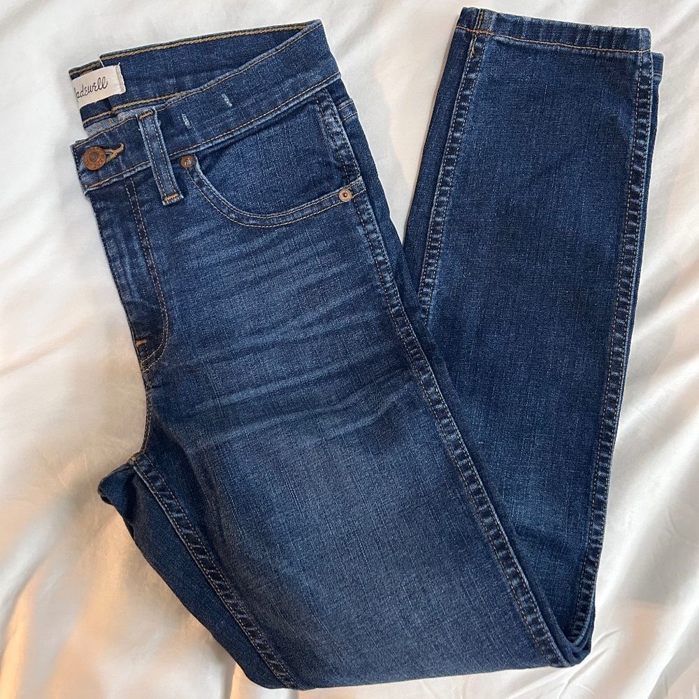 Madewell 9" High Riser Skinny Skinny Crop Jeans Bayview Wash